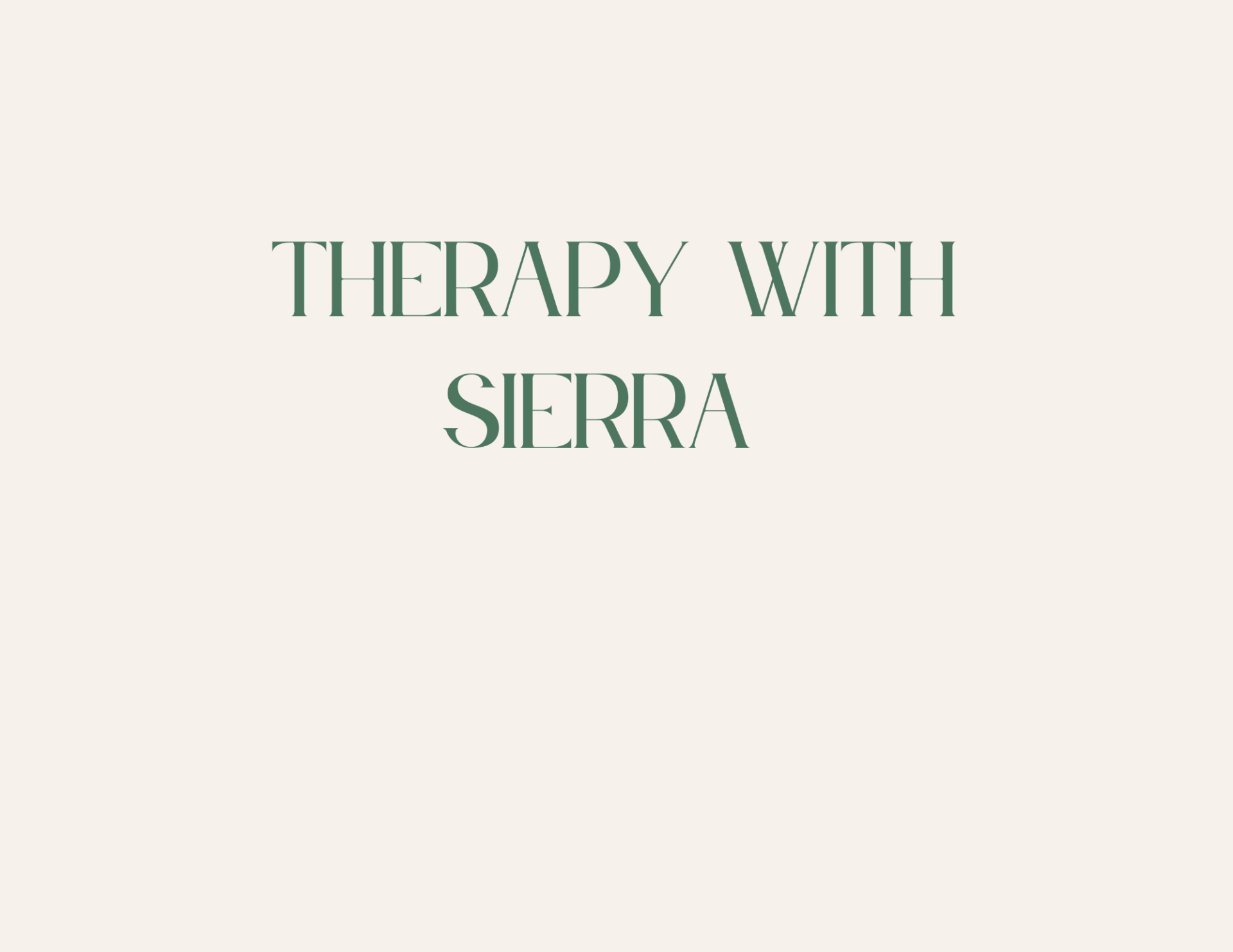 Therapy With Sierra